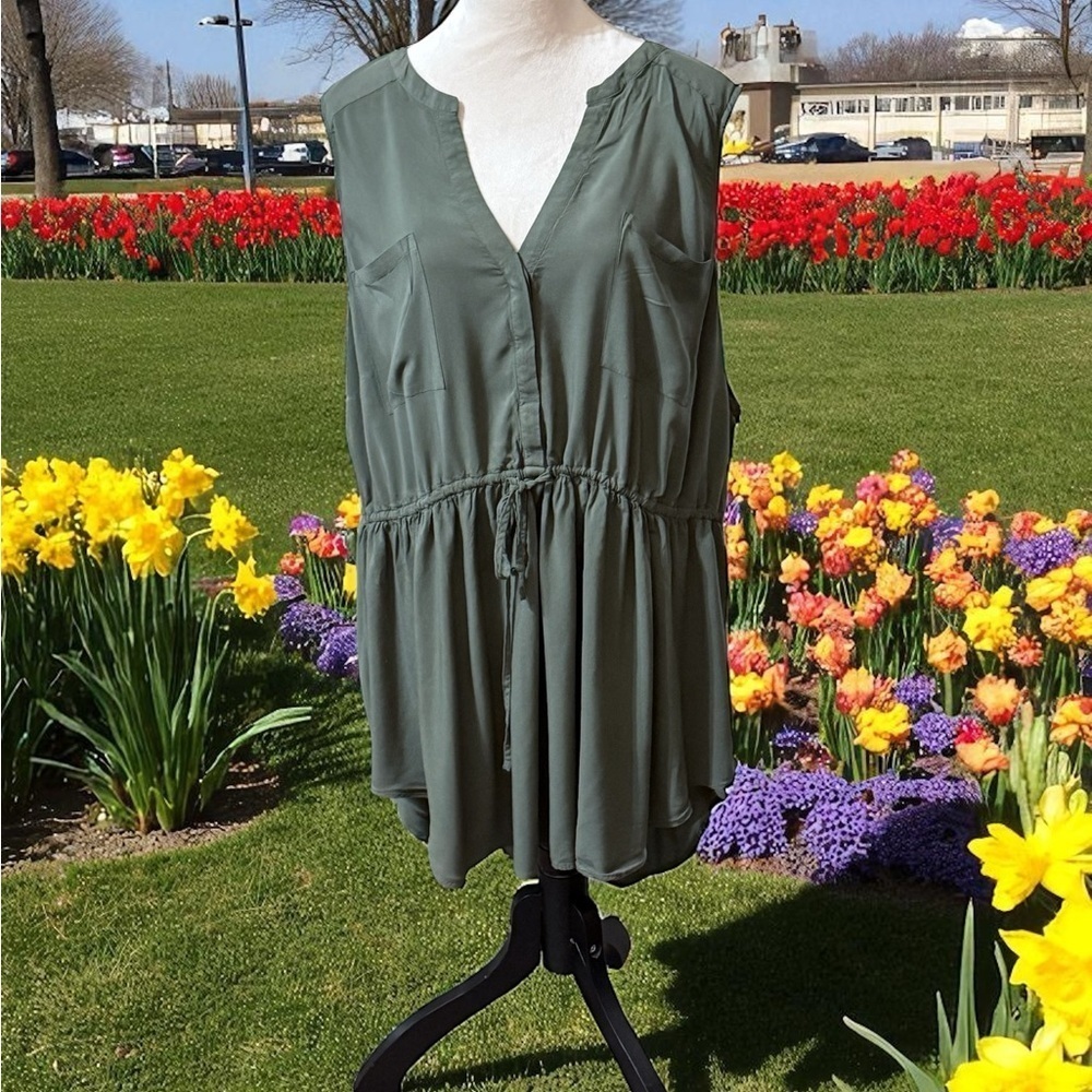 Torrid Sage Green Sleeveless Tank Top
